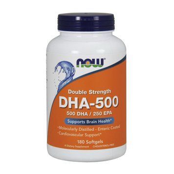 Омега-3 з підвищеним вмістом ДГК NOW DHA-500 / 250 EPA NOW DHA-500/250 EPA (180 softgels) 000015030 фото