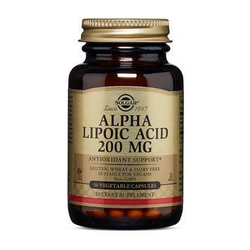 Solgar Alpha Lipoic Acid 200мг (50 veg caps) 000017260 фото