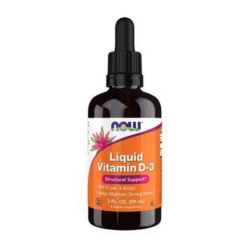 NOW Liquid Vitamin D-3 (59 ml) 000016870 фото