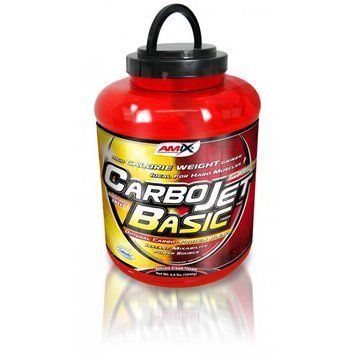 AMIX Carbo Jet Basic (3 kg, strawberry creme) Гейнер Amix Nutrition CarboJet Basic, білково-вуглеводна суміш 000004364 фото