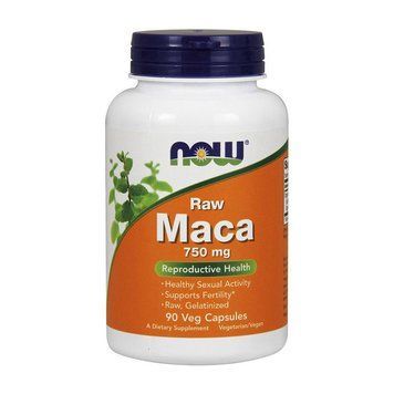 NOW Maca 750 mg raw (90 veg caps) 000008905 фото