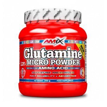 Мікронізований глютамін AMIX Glutamine Micro Powder 300 г AMIX Glutamine Micro Powder (300 g) 000028729 фото