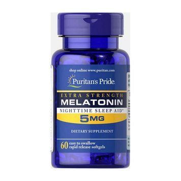 Puritan's Pride Melatonin 5 mg (60 softgels) 000007516 фото