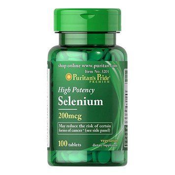 Puritan's Pride Selenium 200 mcg (сломанная таблетка) (100 tablets) 000032597 фото