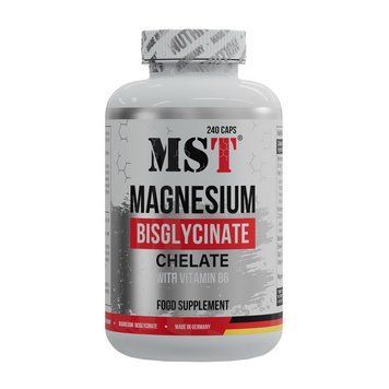 Бисглицинат магния с витамином B6 MST Magnesium Bisglycinate, (240 caps) 000030109 фото
