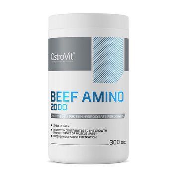 Аминокислоты говяжьи OstroVit Beef Amino 2000 мг 300 таблеток OstroVit Beef Amino 2000 mg (300 tabs) 000025392 фото