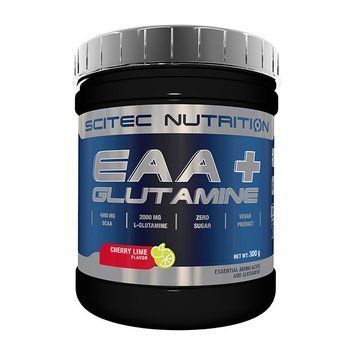 Амінокислотний комплекс Scitec Nutrition EAA + Glutamine Scitec Nutrition EAA+ glutamine (300 g, mango) 000015558 фото