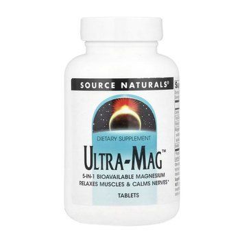 Комплекс магния с витамином B6 Source Naturals Ultra-Mag, (30 таб.) 000030823 фото