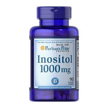 Puritan's Pride Inositol 1000 mg (90 caplets) 000011869 фото