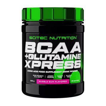 Аминокислотный комплекс Scitec Nutrition BCAA + Glutamine Xpress Scitec Nutrition BCAA+ Glutamine Xpress (300 g, apple) 000013854 фото