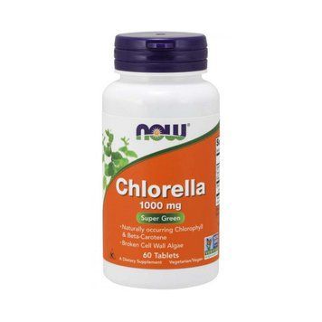 NOW Chlorella 1000 mg (60 tab) 000018626 фото