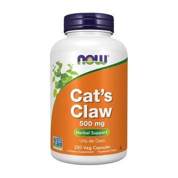 NOW Cat`s Claw 500 mg (250 veg caps) 000008816 фото
