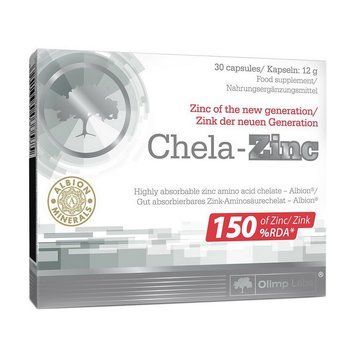 Хелат цинка Olimp Nutrition Chela-Zinc (30 капсул) OLIMP Chela-Zinc (30 caps) 000002289 фото