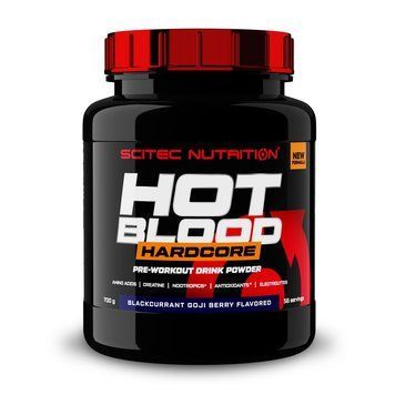 Предтренировочный комплекс Scitec Nutrition Hot Blood Hardcore Scitec Nutrition Hot Blood Hardcore (700 g, белый лимон) 000022359 фото