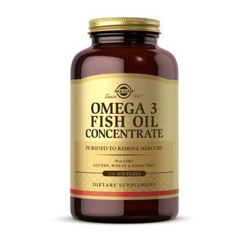Solgar Omega 3 Fish Oil Concentrate (120 softgels) 000016884 фото