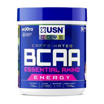 Амінокислоти BCAA з енергетичним комплексом USN BCAA Power Punch Energy 400 г USN BCAA Power Punch Energy (400 g, orange mango) 000028194 фото
