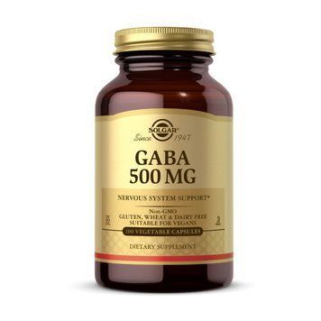 Solgar GABA 500 mg (100 veg caps) 000018316 фото