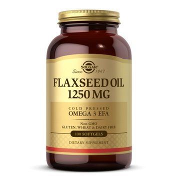 Solgar Flaxseed Oil 1250 mg (100 softgels) 000019762 фото