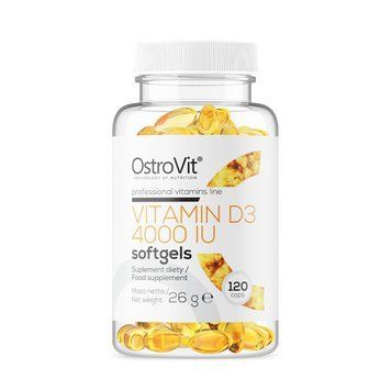 Витамин D3 OstroVit Vitamin D3 4000 МЕ, 120 капсул OstroVit Vitamin D3 4000 IU (120 caps) 000026674 фото