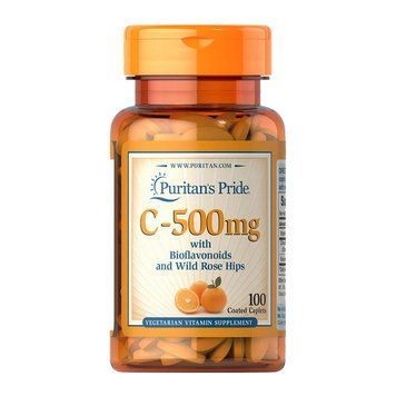 Puritan's Pride Vitamin C-500 mg с Bioflavonoids и Rose Hips (100 caplets) 000012356 фото