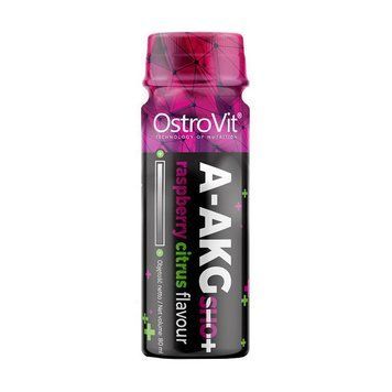 Аргінін альфа-кетоглутарат OstroVit A-AKG Shot (80 мл, малина-цитрус) OstroVit A-AKG Shot (80 ml, раspberry citrus) 000016564 фото