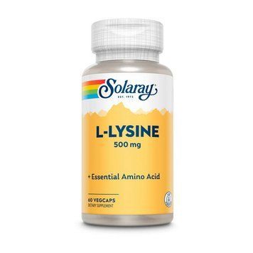 Аминокислота Solaray L-Lysine 1000 mg, 90 таблеток Solaray L-Lysine 1000 мг (90 tab) 000021241 фото