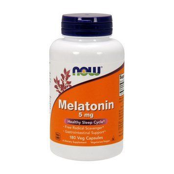 NOW Melatonin 5 mg (180 caps) 000005404 фото