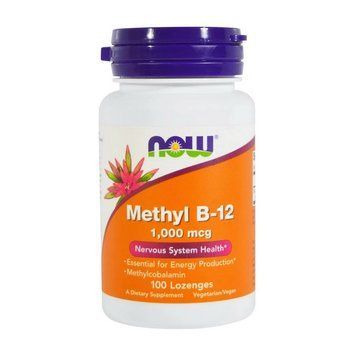 NOW Methyl B-12 1000 mсg (100 Lozenges) 000017588 фото