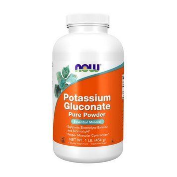 Глюконат калію у порошку NOW Potassium Gluconate Pure Powder, 454 г 000022409 фото