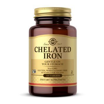 Solgar Chelated Iron (100 tab) 000018931 фото