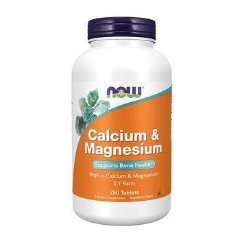 Кальцій та магній NOW Calcium & Magnesium (250 таблеток) NOW Calcium & Magnesium (250 tabs) 000006457 фото