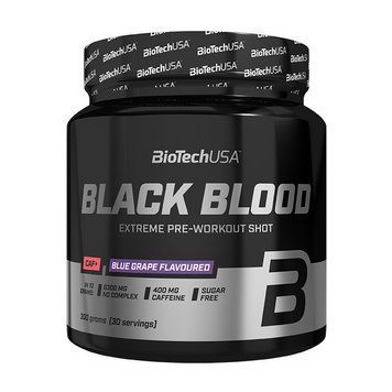 Предтренировочный комплекс BioTech Black Blood CAF+ (300 г) BioTech Black Blood CAF+ (300 g, cola) 000010703 фото