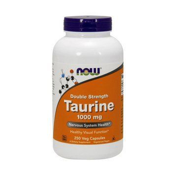 NOW Taurine 1000 mg Double Strength (250 veg caps) 000008809 фото