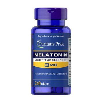 Puritan's Pride Melatonin 3 mg (240 tabs) 000008268 фото