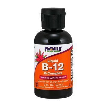 Рідкий комплекс вітамінів B-12 та B-групи NOW B-12 Liquid B-Complex (59 мл) NOW B-12 Liquid B-Complex (59 ml) 000009382 фото
