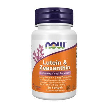 NOW Lutein & Zeaxanthin (60 softgels) 000013974 фото