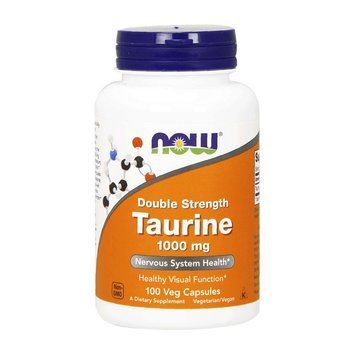 NOW Taurine 1000 mg Double Strenth (100 veg caps) 000008811 фото