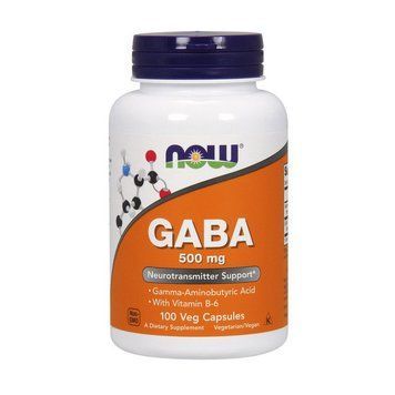 ГАМК (Гамма-аминомасляная кислота) NOW GABA 500 мг, 100 капсул NOW GABA 500 mg (100 caps) 000004624 фото