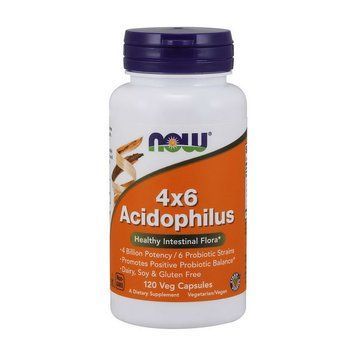 NOW 4x6 Acidophilus (срок до 28.08.2025) (120 veg caps) 000032963 фото