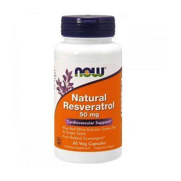 NOW Natural Resveratrol 50 mg (60 veg caps) 000017307 фото