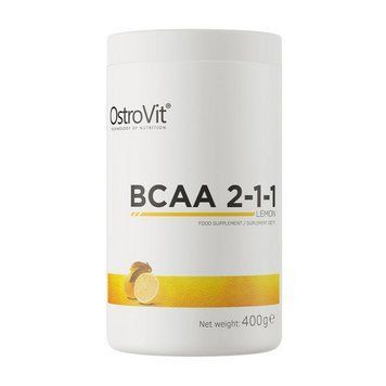 Амінокислоти OstroVit BCAA 2-1-1 зі смаком OstroVit BCAA 2-1-1 (400 г, лимон) 000013324 фото