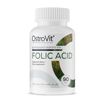 Вітамін B9 OstroVit Folic Acid (Фолієва кислота) OstroVit Folic Acid (90 tabs) 000011690 фото