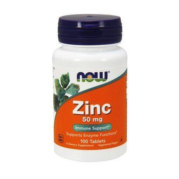 NOW Zinc 50 mg (100 tabs) 000005899 фото