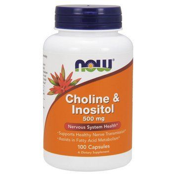 NOW Choline & Inositol 500 mg (100 caps) 000010249 фото