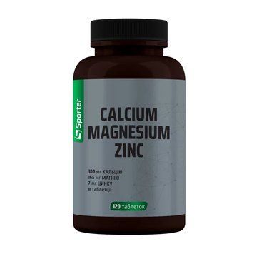 Комплекс мінералів Sporter Calcium Magnesium Zinc 120 таблеток 000032408 фото