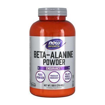 NOW Beta-Alanine 100% пурпурный порошок (500 g, unflavored) 000006494 фото