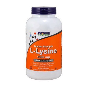 NOW L-Lysine 1000 mg (250 tab) 000014781 фото