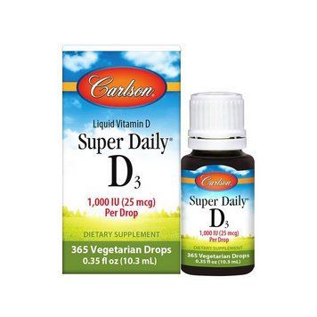 Carlson Labs Super Daily D3 Liquid 1000 IU (10,3 ml) 000019804 фото