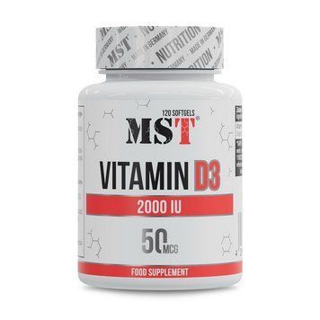 Вітамін D3 MST Vitamin D3 2000 IU (120 м'яких капсул) MST Vitamin D3 2000 IU (50 mcg) (120 softgels) 000032781 фото